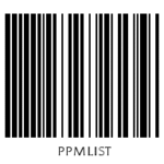 Kod kreskowy zawierający tekst PPMLIST uruchamiający przygotowanie listu w aplikacji PP Kolektor.