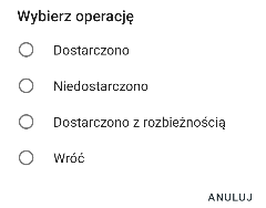 Widok menu kontekstowego w podglądzie dokumentu. 