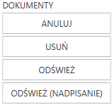 Widok opcji dla dokumentu.