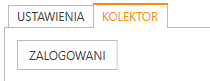 Widok opcji po naciśnięciu ikony zębatki. (Kolektor)